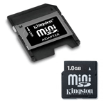  Kingston 1Gb Mini Secure Digital Card