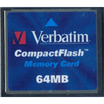  Verbatim 64MB Compact Flash Card